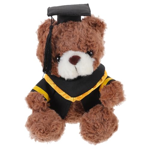 TOYANDONA Plüsch Abschluss Bär Mit Doktorhut Flauschiger Kuscheltier Bär Als Zur Graduation Dekoration Für Abschlussfeiern Und Erinnerungsstück TOYANDONA Plüsch Abschluss Bär Mit Doktorhut Flauschiger Kuscheltier Bär Als Zur Graduation Dekoration Für Abschlussfeiern Und Erinnerungsstück von TOYANDONA
