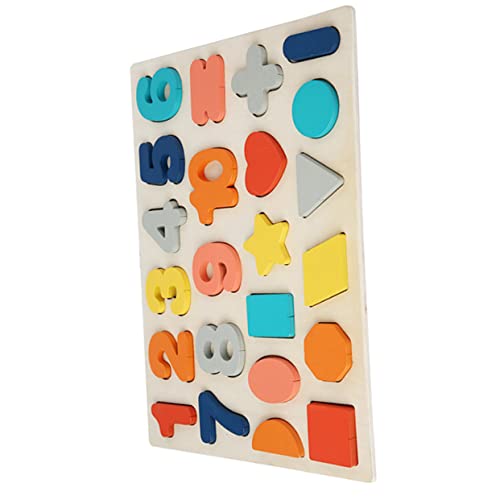 TOYANDONA Dreidimensionales Puzzle Gehirnspielzeug Lernspielzeug Würfel-Rätsel Entwicklungsspielzeug Kinder Puzzle kinderpuzzle Blockperlen schnüren Spielzeug Lernen hölzern Colorful von TOYANDONA