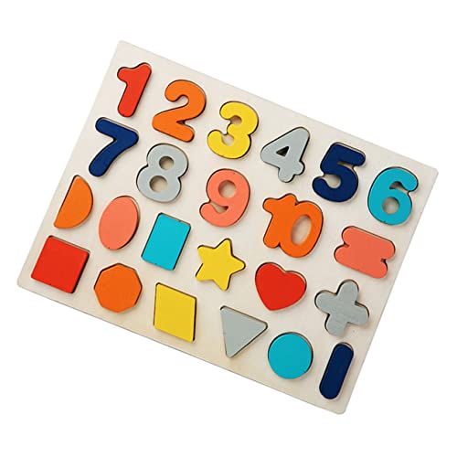 TOYANDONA Dreidimensionales Puzzle Würfel-Rätsel Gehirnspielzeug Lernspielzeug Mathe-Lernrätsel Kinder Puzzle kinderpuzzle Toys Kinderspielzeug Kinder Lernen Spielzeug hölzern Colorful von TOYANDONA