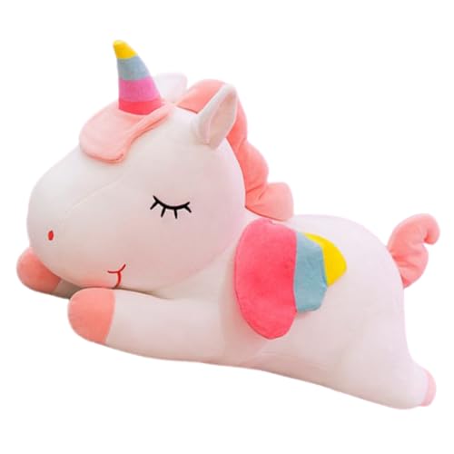 TOYANDONA Einhorn-Puppe kinderzimmermöbel Kuscheltier Kreatives Sofa Dekoration Kuscheltier entzückende geschmeidige Puppe Tierpuppe Daunen Baumwolle Weiß von TOYANDONA