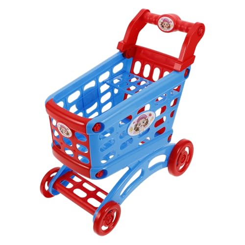 TOYANDONA Einkaufswagen Schiebespielzeug Für Kleinkinder 1-3 Spielzeug-einkaufskorb Einkaufskorb Für Kinder Mini Körbe Lebensmittelladen Spielen Miniwagen Kinderwagen Babywagen Plastik von TOYANDONA