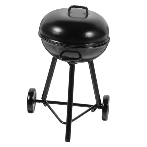 TOYANDONA Eisengrill Modell Puppenhaus Miniatur Szenenmodell Mini Grill Grillgestell Mini Küche Kochgeschirr von TOYANDONA