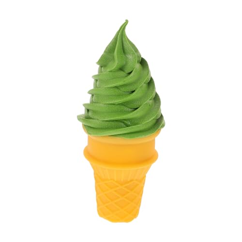 TOYANDONA Eismodell künstliche Eisportionierer Eiscreme-Rollenspielspielzeug gefälschte Eiswaffel künstliche Eiswaffel Multifunktions-Eiscreme-Modell interessantes Eisdekor PVC Green von TOYANDONA