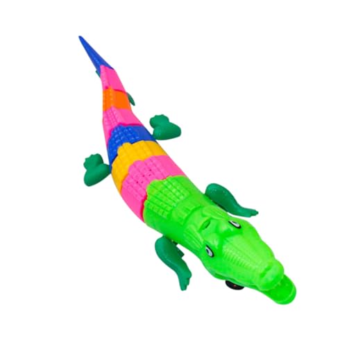 TOYANDONA Elektrische Krokodile Hai GOO Plüsch Alligator Rasseln Tiere Safe Toy Sicherheitsspielzeug Tier mit Lichteffekt simuliertes Krokodilspielzeug Krokodil Abs von TOYANDONA