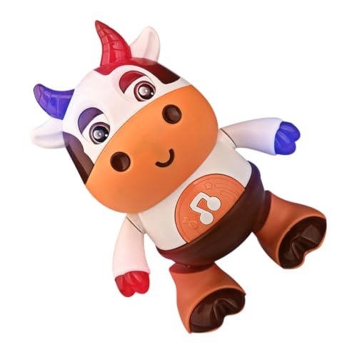 TOYANDONA Elektrisches Interaktives Krabbelspielzeug Kuh mit Musik und Bunten Lichtern Schwingendes Lauflernspielzeug für Junge Mädchen und Kleinkinder Fördert Motorik und Hörsinn TOYANDONA Elektrisches Interaktives Krabbelspielzeug Kuh mit Musik und Bunten Lichtern Schwingendes Lauflernspielzeug für Junge Mädchen und Kleinkinder Fördert Motorik und Hörsinn von TOYANDONA