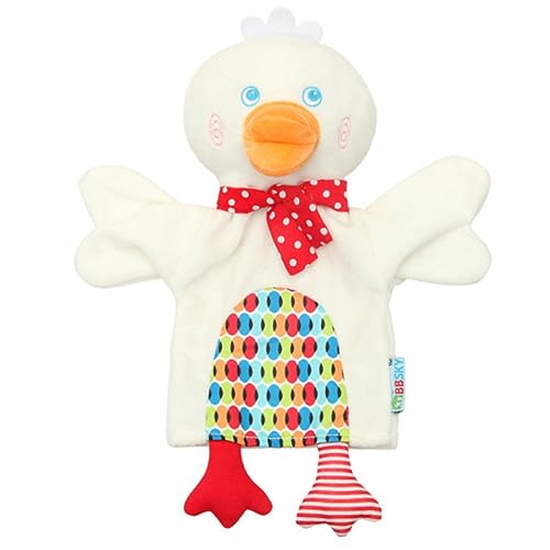 TOYANDONA Ente Früherziehung Mikrofonarm Esstisch Hase ostergeschenke für Geburtstagsgeschenk für Cartoon Handpuppe -Cartoon-Marionetten PP Baumwolle von TOYANDONA