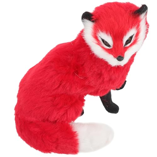 TOYANDONA Entzückende Tierspielzeug-Fuchs-Form-Modell Dekorative Fox-Modell Tabletop Orament von TOYANDONA