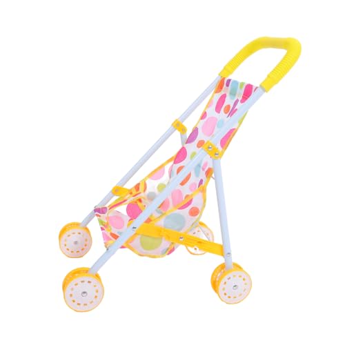 TOYANDONA Puppenwagen Für ädchen Faltbarer Puppen Kinderwagen Ideales Zubehör Für Puppen Für Kreative Rollenspiele Perfekt Für Ab 3 Jahren von TOYANDONA