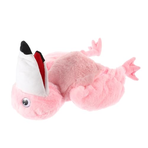 TOYANDONA Flamingo-Handpuppe Charakter Fingerpuppe Tier Cosplay Rollenspiel Spielzeug Plüsch Handpuppe Rollenspiel Fingerpuppe entzückende Handpuppe Plüsch-Vogelspielzeug pp Baumwolle Rosa von TOYANDONA