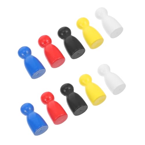 TOYANDONA Fliegendes Schach Für Kinder Brettspielfiguren Schachspiel- Mehrfarbige Bauern Schachbrettfiguren Brettspiele Bauern Spielmarken Schach Für Brettspiel Holz Schach Kiefernholz von TOYANDONA