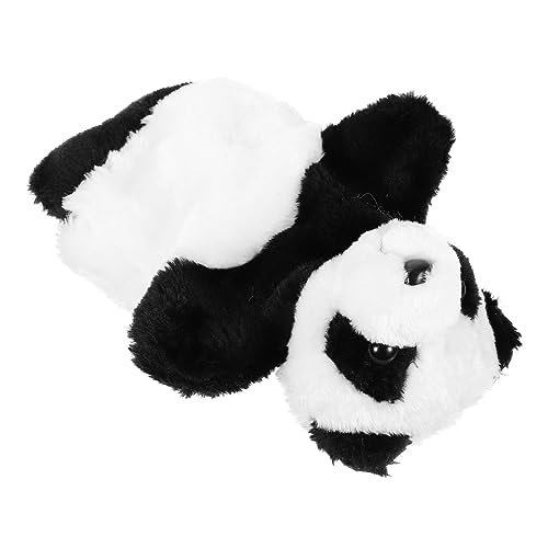 TOYANDONA Früherziehung Plüschtier Riesenpanda Requisiten Süße Puppe Handpuppe Kinderspielzeug Babypuppe Cartoon Handpuppe Puppen Für Panda Puppen Stoff von TOYANDONA