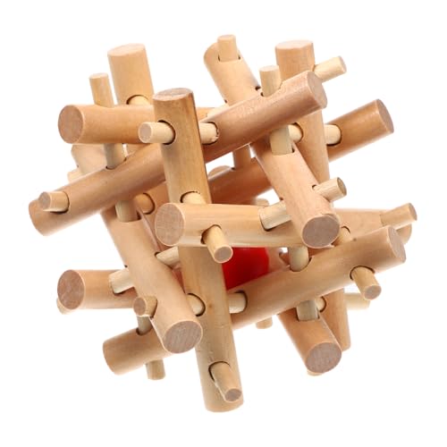 TOYANDONA Für Die Geistige Entwicklung Intelligenzspiel Spielzeugaufbewahrung Spieltablett Babyspielzeug Puzzlespielzeug Für Erwachsene Puzzlespiele Sperrrätsel Holz von TOYANDONA