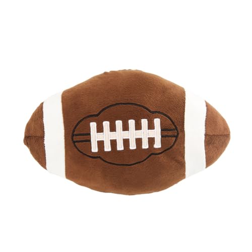 TOYANDONA Fußballkissen -fußball Fußball Dekokissen Fußballsachen Fußballwurf Gefülltes Kugelkissen Gefüllter Fußball Sportkissen Rugby-Kissen Sofaballkissen Plüsch Light Brown von TOYANDONA