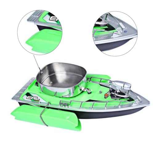 TOYANDONA Futterboot Rc-Boot Elektroboote Für Kinder Rc Fischerboot Green von TOYANDONA