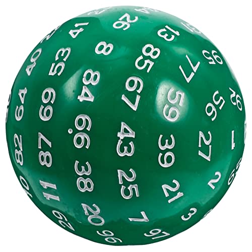 TOYANDONA Game Dice 100 -Sided Dice Acryl Number Dice Small Gaming Dice Tragbare Party Game Dice von TOYANDONA