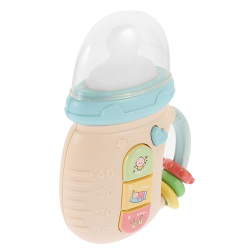 TOYANDONA Geschichte Maschine leuchtspielzeug glowingtoy babyflasche spielzeughandys für Babys Fun Toy babybrause Babyfläschchen Musikspielzeug für die Früherziehung Plastik Rosa von TOYANDONA