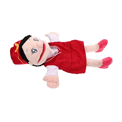 TOYANDONA Handpuppe Lehrstütze -fingerpuppenspielzeug Familienspielpuppe Fingerpuppe Ausgestopftes Fingerpuppenspielzeug Dekorative Fingerpuppe Kinderspielzeug Pp Baumwolle Rot von TOYANDONA