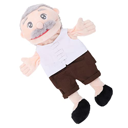 TOYANDONA Handpuppe Marionette Geschichtenerzählpuppe Puppen Für Kleinkinder Kuscheltiere Für Kinder Spielzeug Lehrstütze Dekorative Fingerpuppe Kinder Fingerpuppe Weiß Superweicher Stoff von TOYANDONA