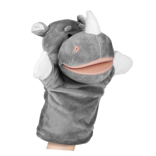 TOYANDONA Handpuppe Plüsch Nashorn Weiches PP Baumwoll Stofftier Puppets for Erzählspielzeug Für Schule Und Klassenzimmer TOYANDONA Handpuppe Plüsch Nashorn Weiches PP Baumwoll Stofftier Puppets for Erzählspielzeug Für Schule Und Klassenzimmer von TOYANDONA