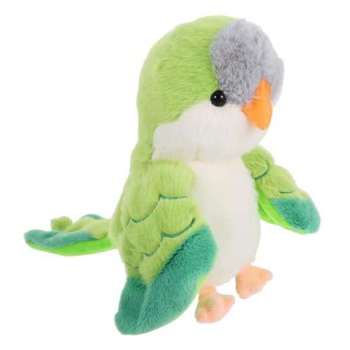 TOYANDONA Handpuppenspielzeug Babylöffel Papagei Stofftier Papagei Puppe Handpuppen Für Erwachsene Haustier Vogelspielzeug Vogelspielzeug Für Sittiche Kleines Papageienspielzeug Tierpuppe von TOYANDONA