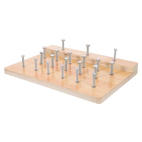 TOYANDONA Handtherapie Pegboard aus Holz Rehabilitation Fingerübungsbrett für Feinmotorik Fingerbeweglichkeit und Handkoordination Langlebiges Fingerfertigkeitstraining für Zuhause und TOYANDONA Handtherapie Pegboard aus Holz Rehabilitation Fingerübungsbrett für Feinmotorik Fingerbeweglichkeit und Handkoordination Langlebiges Fingerfertigkeitstraining für Zuhause und von TOYANDONA
