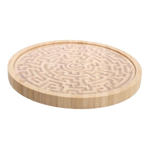 TOYANDONA Holz Labyrinth Brettspiel Rundes Maze Puzzle für Beweglichen Murmeln Sicheres Langlebiges Lernspielzeug für Feinmotorik und Räumliches Mobiles Perlen für Kleinkinder TOYANDONA Holz Labyrinth Brettspiel Rundes Maze Puzzle für Beweglichen Murmeln Sicheres Langlebiges Lernspielzeug für Feinmotorik und Räumliches Mobiles Perlen für Kleinkinder von TOYANDONA