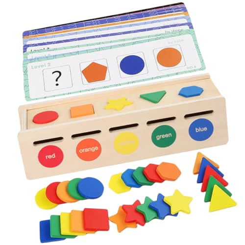 TOYANDONA Holz Lernspielzeug für Kleinkinder Montessori Sortierspiel Farben Formen Motorikspielzeug Ab Jahr Fördert Feinmotorik und Kognitive Entwicklung Pädagogisches Sensorikspielzeug TOYANDONA Holz Lernspielzeug für Kleinkinder Montessori Sortierspiel Farben Formen Motorikspielzeug Ab Jahr Fördert Feinmotorik und Kognitive Entwicklung Pädagogisches Sensorikspielzeug von TOYANDONA