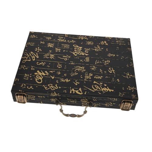 TOYANDONA Chinesisches Mahjong-Spiel Aufbewahrungsbox Aus Holz Traditionelle Mahjong-Steine Vintage-behälter Organizer Für Schach Und Brettspiele TOYANDONA Chinesisches Mahjong-Spiel Aufbewahrungsbox Aus Holz Traditionelle Mahjong-Steine Vintage-behälter Organizer Für Schach Und Brettspiele von TOYANDONA