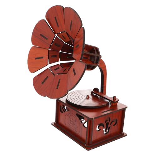TOYANDONA Holz Puzzle Gramophon für Montessori Lernspielzeug zum Selberbauen Kreatives Modell Bausatz Geschenk für Jungen Mädchen Ab Jahren TOYANDONA Holz Puzzle Gramophon für Montessori Lernspielzeug zum Selberbauen Kreatives Modell Bausatz Geschenk für Jungen Mädchen Ab Jahren von TOYANDONA
