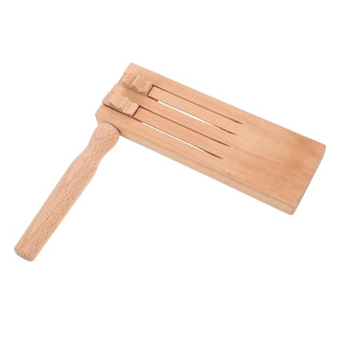 TOYANDONA Holz Resonanzbrett Ratsche Geräuschmacher Grogger Holz Spinnrassel Traditionelle Matraca Rassel Matracas Für Kinder Vorschul Musikspielzeug Rhythmus Spielmaschine Lauter von TOYANDONA