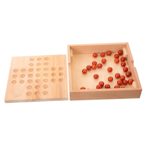 TOYANDONA Holz Schachspiel für Pädagogisches Brettspiel Hand Auge Koordination und Reaktionsfähigkeit Interaktives Spieler für Junge Mädchen und Jungen TOYANDONA Holz Schachspiel für Pädagogisches Brettspiel Hand Auge Koordination und Reaktionsfähigkeit Interaktives Spieler für Junge Mädchen und Jungen von TOYANDONA