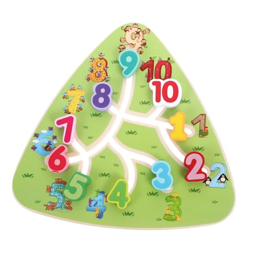 TOYANDONA Holz Zahlen Labyrinth Lernspielzeug Pädagogisch Robust Interaktives Denkspiel für Vorschulkinder Kreative Motorikförderung und Logisches Denken TOYANDONA Holz Zahlen Labyrinth Lernspielzeug Pädagogisch Robust Interaktives Denkspiel für Vorschulkinder Kreative Motorikförderung und Logisches Denken von TOYANDONA