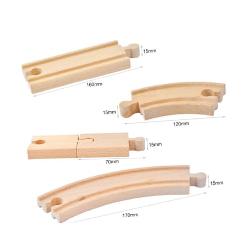 TOYANDONA Holzbahn Zubehör Set zum Zusammenbauen Langlebige Holzeisenbahn Schienen Kompatibel mit Kinderzug Einfache Montage Kreatives Geschenk für Jungen und Mädchen Ab Jahren TOYANDONA Holzbahn Zubehör Set zum Zusammenbauen Langlebige Holzeisenbahn Schienen Kompatibel mit Kinderzug Einfache Montage Kreatives Geschenk für Jungen und Mädchen Ab Jahren von TOYANDONA