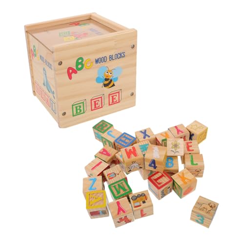 TOYANDONA Holzbauklötze Alphabet und Zahlen Bunte Montessori Lernspielzeug für Fördert Kreativität Hand Auge Koordination Spielerisches Vorschul und Früherziehungsset TOYANDONA Holzbauklötze Alphabet und Zahlen Bunte Montessori Lernspielzeug für Fördert Kreativität Hand Auge Koordination Spielerisches Vorschul und Früherziehungsset von TOYANDONA