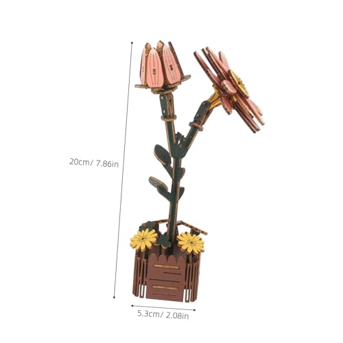 TOYANDONA Holzblumen Puzzle Kit mit Gänseblümchen DIY Bausatz aus Nachhaltigem Holz für Familienaktivitäten Anfängerfreundlich Kreatives Entspannungsprojekt TOYANDONA Holzblumen Puzzle Kit mit Gänseblümchen DIY Bausatz aus Nachhaltigem Holz für Familienaktivitäten Anfängerfreundlich Kreatives Entspannungsprojekt von TOYANDONA