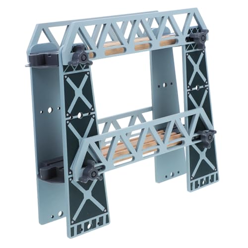 TOYANDONA Holzeisenbahn Brücke Kompatibel mit Zugsets Abnehmbare Doppelte Vielseitig Kombinierbar Robustes Holzspielzeug für Kleinkinder Zubehör für Eisenbahn TOYANDONA Holzeisenbahn Brücke Kompatibel mit Zugsets Abnehmbare Doppelte Vielseitig Kombinierbar Robustes Holzspielzeug für Kleinkinder Zubehör für Eisenbahn von TOYANDONA