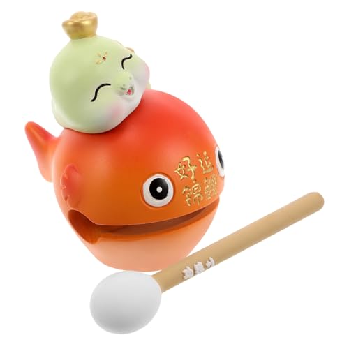 TOYANDONA Holzfisch Dekompressionsspielzeug Kinderspielzeug Kleinkindspielzeug Kleinkindspielzeug Kinderspielzeug Kleinkind Musikspielzeug Cartoon Percussion Spielzeug Musikspielzeug von TOYANDONA