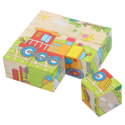 TOYANDONA Holzpuzzle Für Kleinkinder 9 Teiliges Pädagogisches Puzzle Mit Verkehrstieren Lernspielzeug Aus Für Ab 3 Jahren Ideales Für Jungen Und ädchen von TOYANDONA