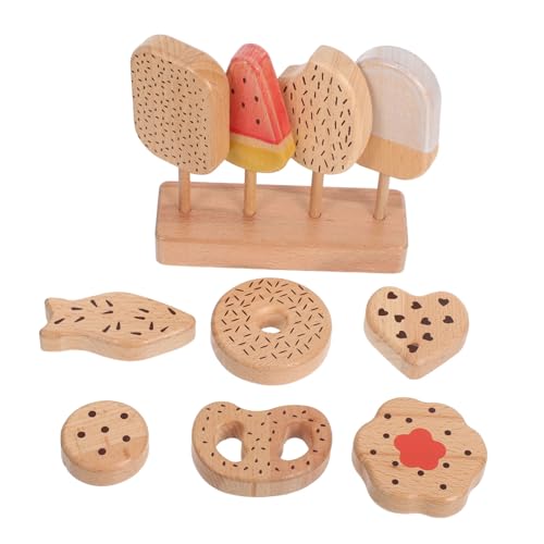 TOYANDONA Holzspielzeug Eiscreme und Donut Set für Realistisches Sicheres Kinderfreundliches Küchenzubehör für Rollenspiele Vielfältige Holzspielwaren für Fantasievolles Spiel und Partys TOYANDONA Holzspielzeug Eiscreme und Donut Set für Realistisches Sicheres Kinderfreundliches Küchenzubehör für Rollenspiele Vielfältige Holzspielwaren für Fantasievolles Spiel und Partys von TOYANDONA