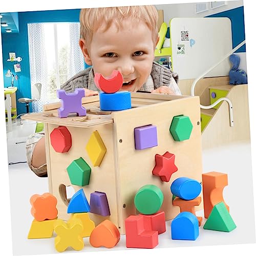 TOYANDONA Holzspielzeug Geometrische Formen Sortierkasten für Montessori Lernspielzeug Logik Beobachtung und Sowie Formwahrnehmung Pädagogisches für Kleinkinder Ab Jahren TOYANDONA Holzspielzeug Geometrische Formen Sortierkasten für Montessori Lernspielzeug Logik Beobachtung und Sowie Formwahrnehmung Pädagogisches für Kleinkinder Ab Jahren von TOYANDONA