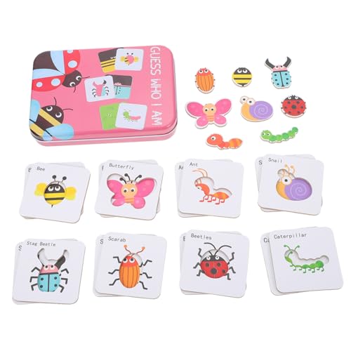 TOYANDONA Holzspielzeug Insekten Puzzle Lernspielzeug Bunte Hölzerne Puzzleteile Frühe Bildung Kognitive Eltern Junge Mädchen Interaktion Ab Jahren TOYANDONA Holzspielzeug Insekten Puzzle Lernspielzeug Bunte Hölzerne Puzzleteile Frühe Bildung Kognitive Eltern Junge Mädchen Interaktion Ab Jahren von TOYANDONA