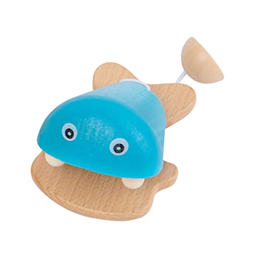 TOYANDONA Holzspielzeug Kinderinstrument Bunte Fisch Muster Kastagnetten Für Musikinstrument Für Kleinkinder Tiermotiv Rassel Musikalisches Für von TOYANDONA