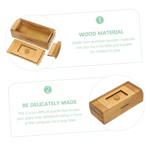 TOYANDONA Holzspielzeug mit Verstecktem Fach Kniffliges Kinderspielzeug aus Hochwertigem Holz Sicher Verarbeitet Fördert Logisches Denken und Eignet Sich als Überraschungs geschenkbox TOYANDONA Holzspielzeug mit Verstecktem Fach Kniffliges Kinderspielzeug aus Hochwertigem Holz Sicher Verarbeitet Fördert Logisches Denken und Eignet Sich als Überraschungs geschenkbox von TOYANDONA