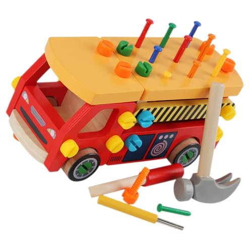 TOYANDONA Holzwerkzeug Set Teilig Stabiles Montessori Bunte Schraubendreher Werkzeugkoffer für Jungen Mädchen Feinmotorik Handliches Lernspielzeug TOYANDONA Holzwerkzeug Set Teilig Stabiles Montessori Bunte Schraubendreher Werkzeugkoffer für Jungen Mädchen Feinmotorik Handliches Lernspielzeug von TOYANDONA