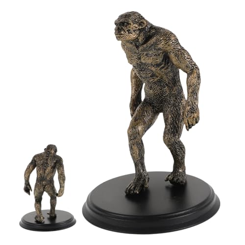 TOYANDONA Human Evolution Unterricht Miniaturen Kerzensticks Bildungspultionsys Schreibtisch Statue Fenster Kerzensticks Tabletop Kerzensticks Home Dekoration Vintage Affen Statuen von TOYANDONA