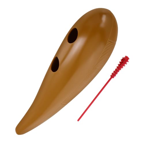 TOYANDONA Hupen Guiro-bürstenschaber Guiro Aus Kunststoff Guiro-Musikinstrument Fisch-Guiro-Instrument Anfänger Musikinstrument Guiro-Shaker-Instrument Guiro Im Fischstil Plastik Light Brown von TOYANDONA