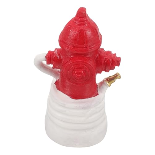 TOYANDONA Hydranten-Figur Gartenzwerge Outdoor Lustig Ornamente Besonderheit Wasser Hydrant Solarbetriebene Außenleuchten Wassermerkmal Figuren Solar- Feuerwehrmann Im Freien Harz Rot von TOYANDONA