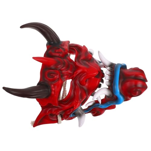 TOYANDONA Japanische Dämonenmaske Halloween mit Hörnern Realistische Leichte Cosplay Gesichtsmaske für Party Kostüm und Gruselige Verkleidung Vielseitig für Halloween Maskenball und Themen TOYANDONA Japanische Dämonenmaske Halloween mit Hörnern Realistische Leichte Cosplay Gesichtsmaske für Party Kostüm und Gruselige Verkleidung Vielseitig für Halloween Maskenball und Themen von TOYANDONA