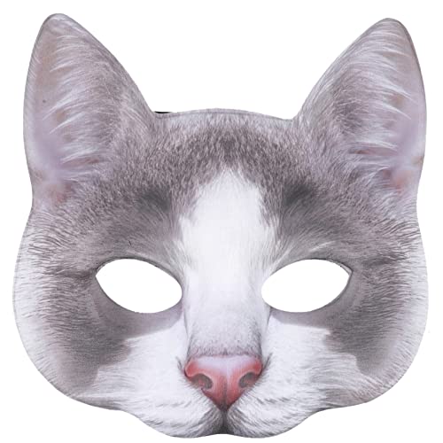 TOYANDONA Katzenmaske Fuchsmasken Kostüm Maskerade Maske Frauen Katze Maulkorb Handmaske Schlafmaske Aus Seide Katzenkopfmaske Katzenfrauenmaske Party Dekorative Masken Eva von TOYANDONA