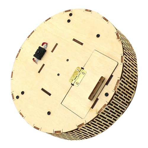 TOYANDONA Kehrroboter Roboter Für Staubsaugerroboter Für 3D Puzzles Für Modellauto Bausätze Kinderspielzeug Kinderpuzzles Stielroboter Modellprojekte Für Bausätze Beige Holz von TOYANDONA